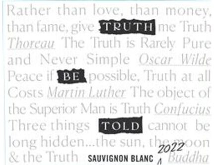 Truth Be Told Sauvignon Blanc Columbia Valley