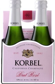 Korbel California Champagne Brut Rose (Crown Cap)