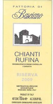 Fattoria di Basciano Chianti Rufina Riserva DOCG