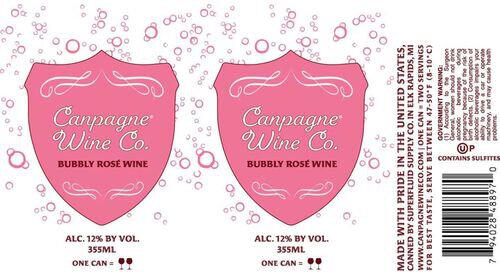 Canpagne Bubbly Rose Wine