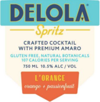 Delola Spritz L'Orange Orange + Passionfruit Crafted Cocktail