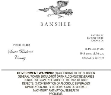 Banshee Pinot Noir Santa Barbara County