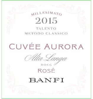 Banfi Cuvee Aurora Rose Alta Langa DOCG