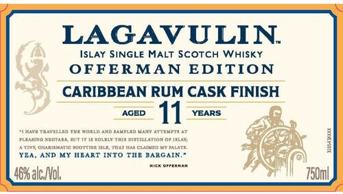 Lagavulin Offerman Edition 11 Years Old Caribbean Rum Cask Finish Islay Single Malt Scotch Whisky