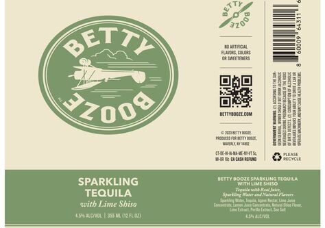 Betty Booze Sparkling Tequila With Lime Shiso