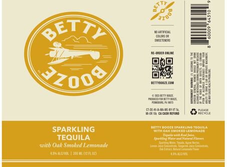 Betty Booze Sparkling Tequila With Oak Smoked Lemonade