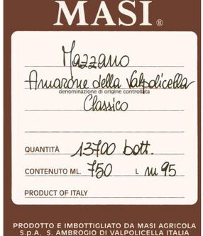 Masi Agricola Amarone della Valpolicella Classico Mazzano
