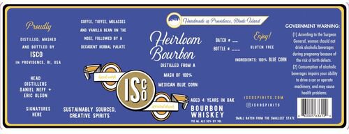 The Industrious Spirit Company 4 Years Old Heirloom Bourbon Whiskey