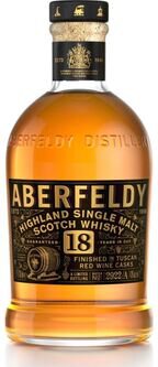 Aberfeldy Batch No. 2922/A 18 Years Old Highland Single Malt Scotch Whiskey Finished In Tuscan Red Wine Casks