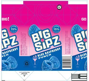 Big Sipz Cocktails Blue Raspberry Punch