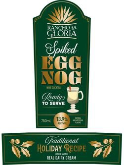 Rancho La Gloria Traditional Spiked Egg Nog Wine Cocktail