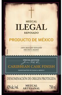 Ilegal Special Edition Espadin Caribbean Cask Finish 100% Maguey Mezcal Artesanal