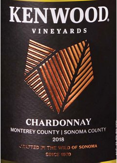 Kenwood Vineyards Chardonnay Monterey County Sonoma County