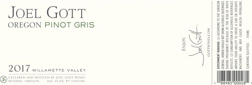 Joel Gott Oregon Pinot Gris