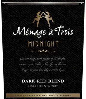 Menage a Trois Midnight Dark Red Blend