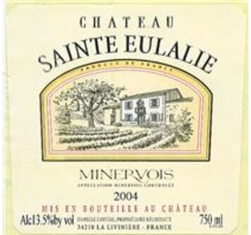 Chateau Sainte Eulalie Minervois La Liviniere Plaisir d'Eulalie