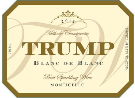 Trump Winery Brut Blanc De Blanc Methode Champenoise Monticello