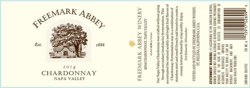 Freemark Abbey Winery Chardonnay Napa Valley
