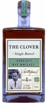 The Clover 4 Year Old Single Barrel Straight Rye Whiskey