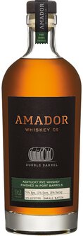 Amador Whiskey Co. Double Barrel Finished in Port Barrels Kentucky Rye Whiskey