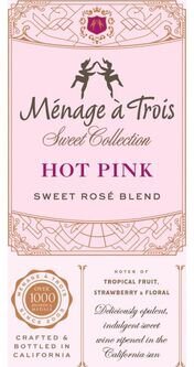 Menage a Trois Hot Pink Sweet Rose