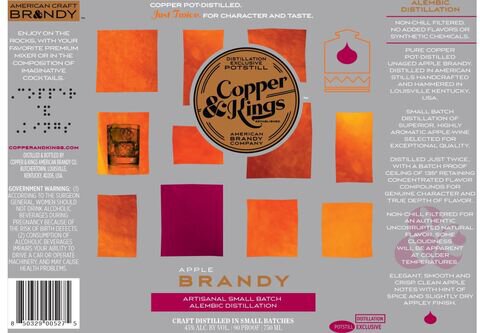 Copper & Kings Apple Brandy 90 Proof