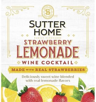 Sutter Home Strawberry Lemonade Wine Cocktail