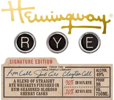 Hemingway Whiskey A Blend Of Rye Whiskies Signature Edition
