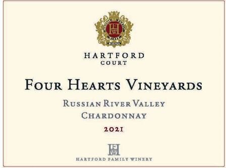 Hartford Family Vineyards Hartford Court Chardonnay Four Hearts Vineyards Russian River Valley