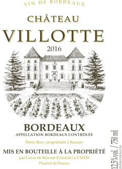 Chateau Villotte Bordeaux
