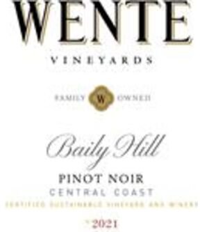Wente Vineyards Pinot Noir Baily Hill Central Coast