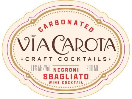Via Carota Negroni Sbagliato Carbonated Wine Cocktail