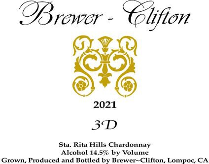 Brewer-Clifton Chardonnay 3-D Sta. Rita Hills
