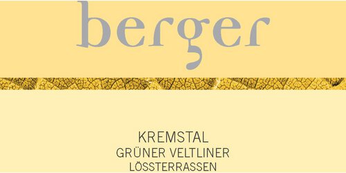 Weingut Berger Kremstal Gruner Veltliner Lossterrassen