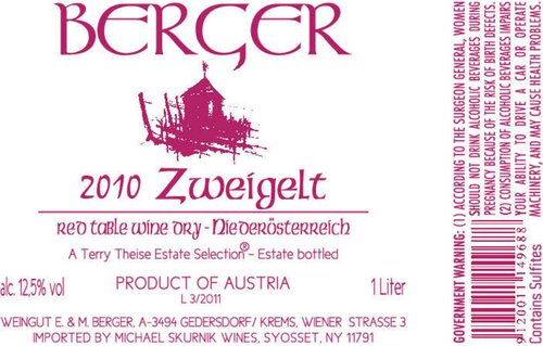 Weingut Berger Zweigelt