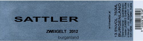 Erich Sattler Zweigelt
