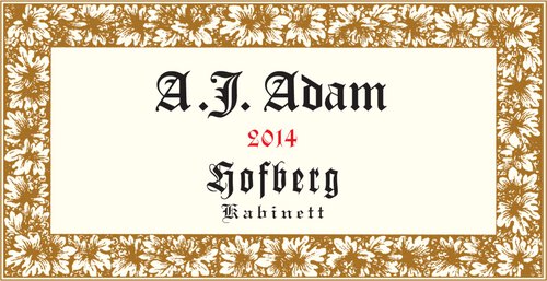 A.J. Adam Riesling Dhroner Hofberg Kabinett