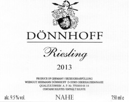 Donnhoff Riesling Estate