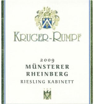 Kruger-Rumpf Riesling Munsterer Rheinberg Kabinett