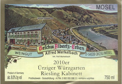 Merkelbach Urziger Wurzgarten Riesling Kabinett