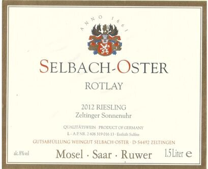 Selbach-Oster Riesling Rotlay Zeltinger Sonnenuhr