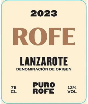 Puro Rofe Lanzarote Rofe Vino Blanco