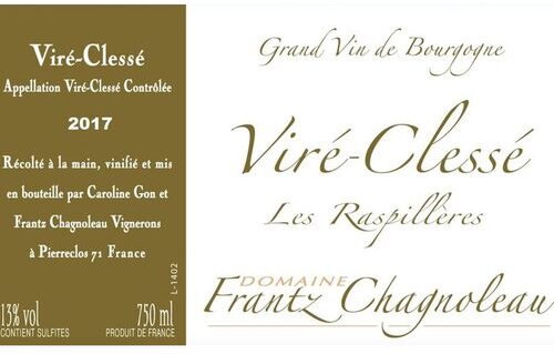 Domaine Frantz Chagnoleau Vire-Clesse Les Raspilleres