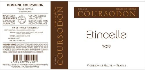 Domaine Pierre et Jerome Coursodon Etincelle Blanc