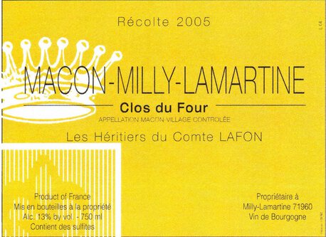 Domaine des Heritiers du Comte Lafon Macon Milly-Lamartine