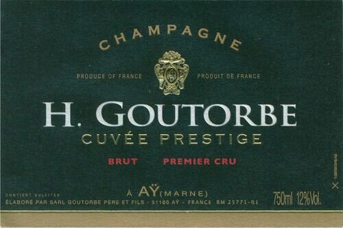 Henri Goutorbe Champagne Brut 1er Cru Cuvee Prestige