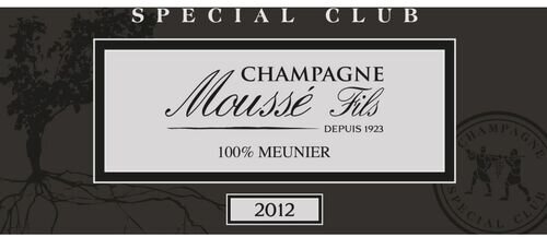 Mousse Fils Champagne Brut Meunier Special Club Lieu-dit Les Fortes Terres