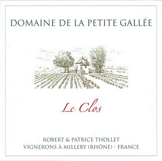 Domaine de la Petite Gallee Coteaux du Lyonnais Le Clos Rouge