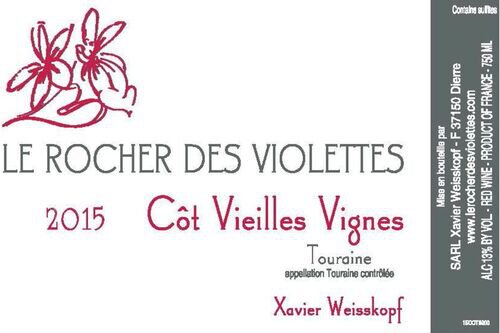 Le Rocher des Violettes Touraine Cot Vieilles Vignes
