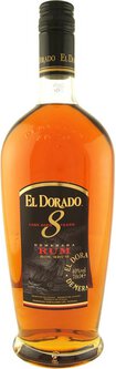 El Dorado Rum 8 Year Old Cask Aged Demerara Rum 80 Proof